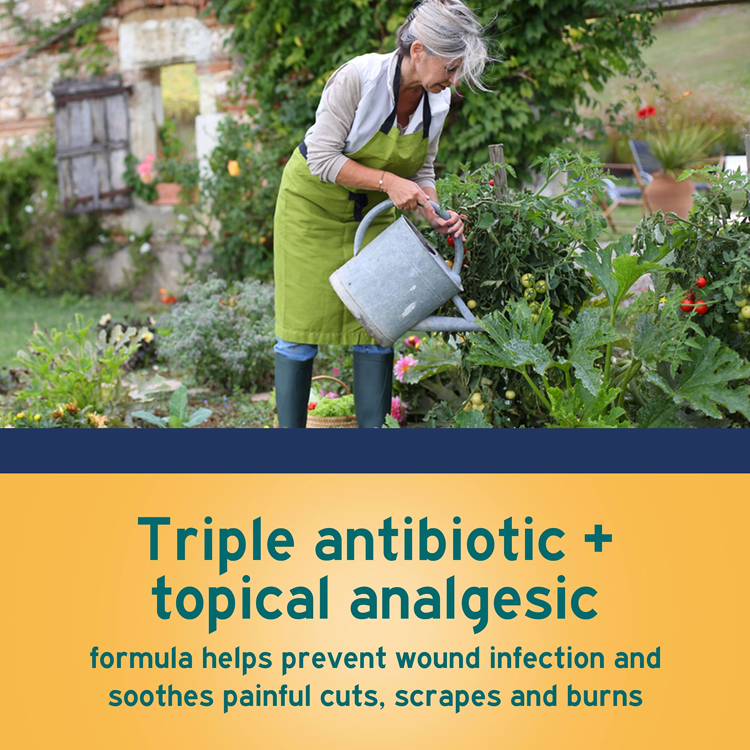 Neosporin + Maximum-Strength Triple Antibiotic Ointment with Pain Relief, Dual Action First Aid Wound Care, No-Sting Formula with Pramoxine HCl, Bacitracin Zinc, 1 oz Single Tube