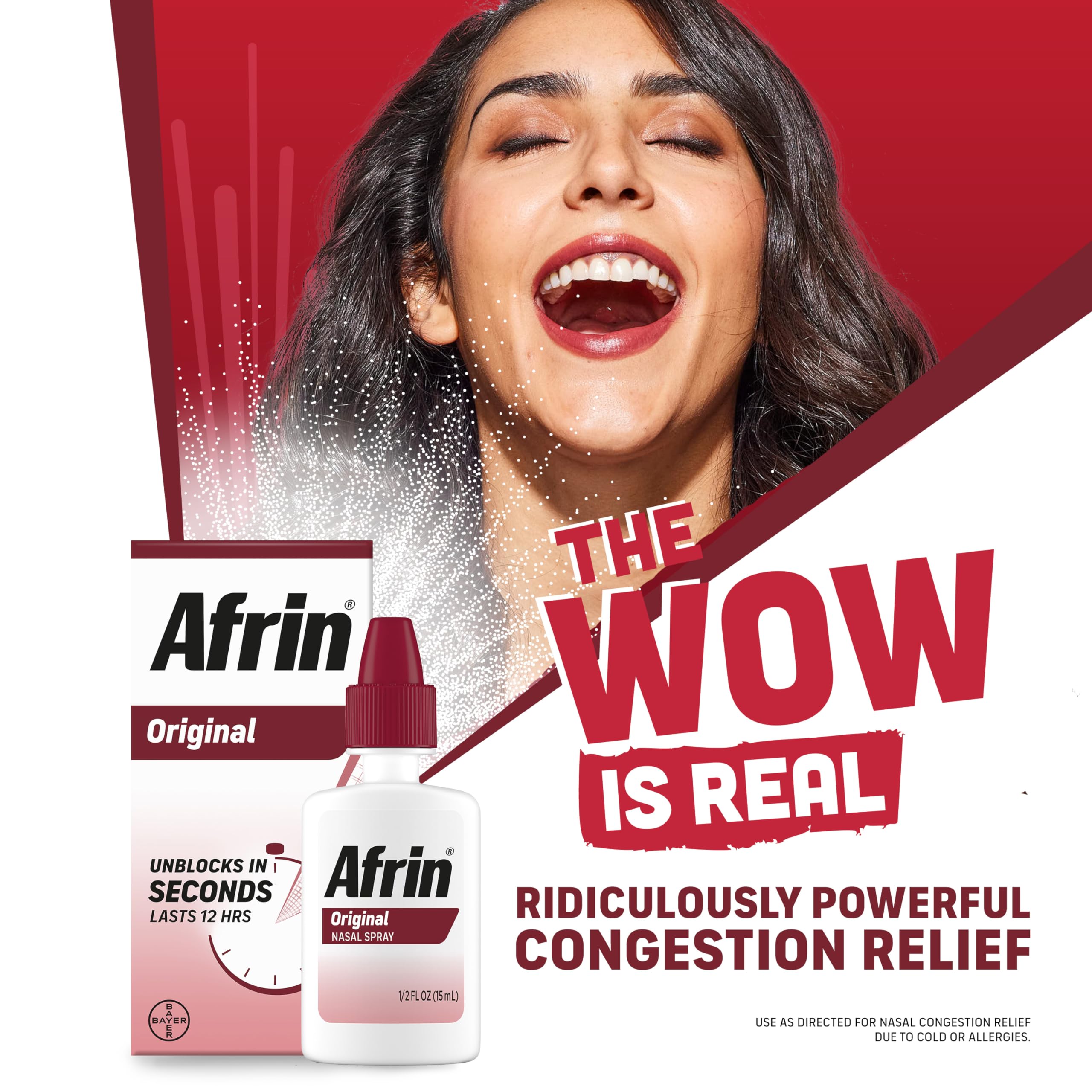 Afrin Original Nasal Spray (Old Version), 0.5 fl Oz