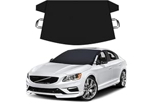 Autovir Windshield Cover for Ice and Snow | Durable Oxford Fabric | Windshield Cover for SUV, Sedan, Coupe & Hatchback | Protection from Snow, Ice & Frost | Winter Car Accessories | Medium (69"x42")