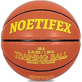 Noetifex Weighted Heavy Basketball 3LBS/2.2LBS 29.5"/28.5" Training Equipment for Indoor & Outdoor – Improve Dribbling, Passing, Handling & Rebounding Skills Weighted Training Basketball (Deflated)