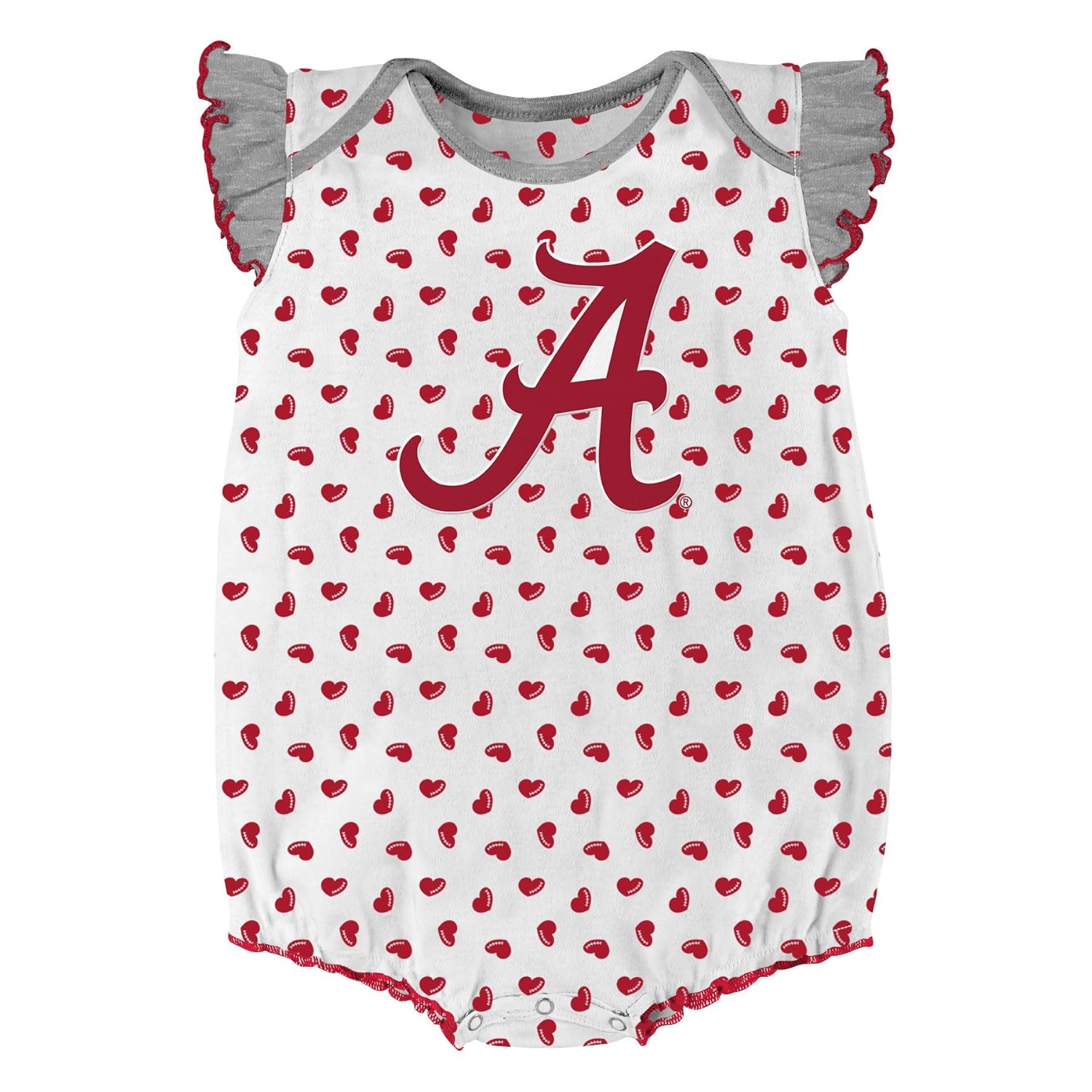 NCAA by Outerstuff NCAA boys Heart Fan 2 Piece Onesie Set