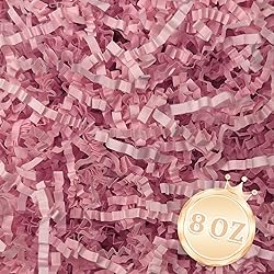 Zankubom 1/2LB Pink Crinkle Cut Paper Shred Filler