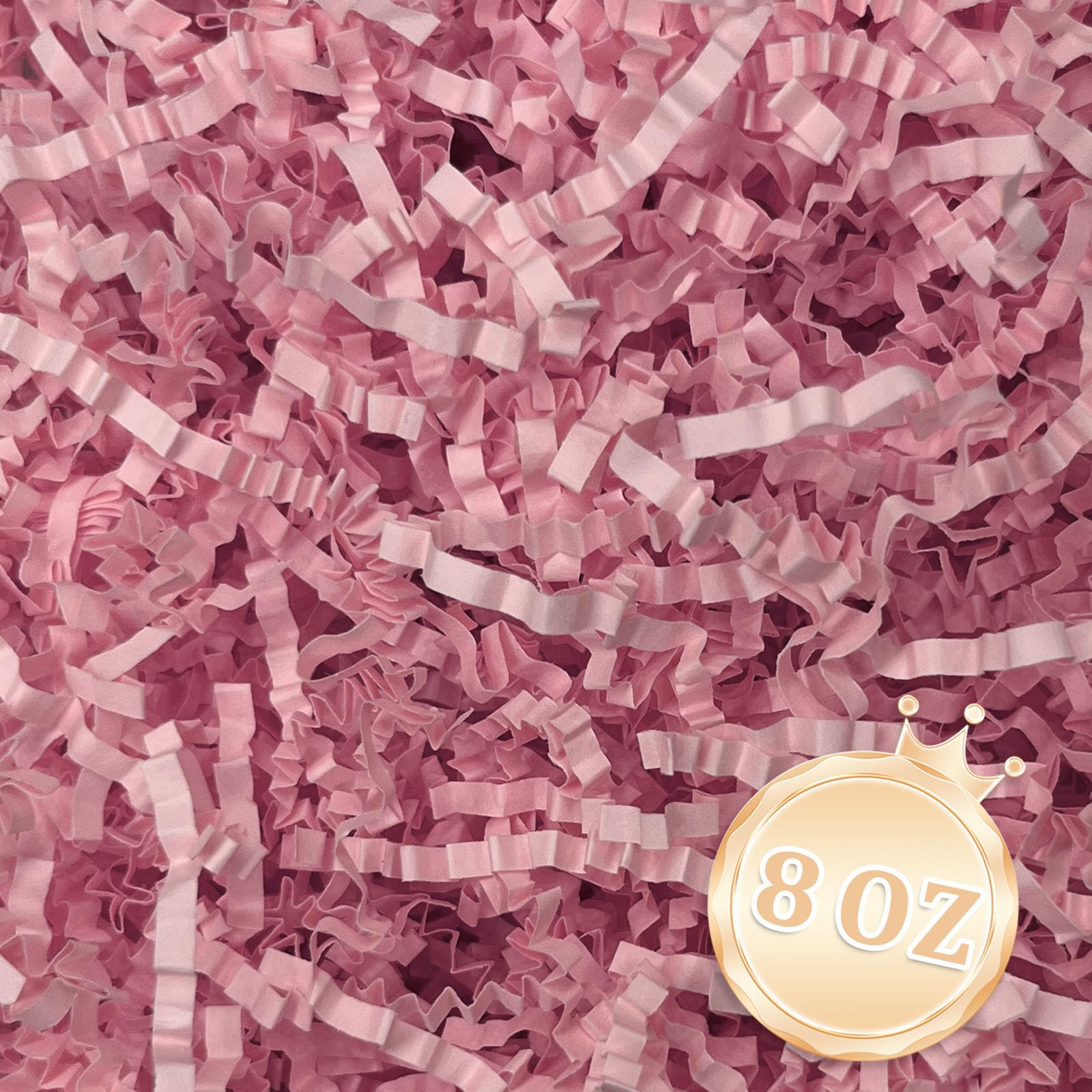 Zankubom 1/2LB Pink Crinkle Cut Paper Shred Filler