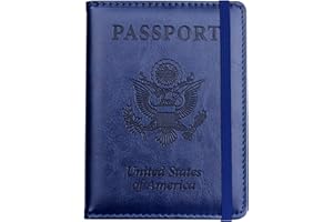 Herain Passport Holder Wallet Cover Case for Travel Women Men Family, Multifunction Passport Book Holder with RFID Blocking, Travel Must Haves Cruise Ship Essentials