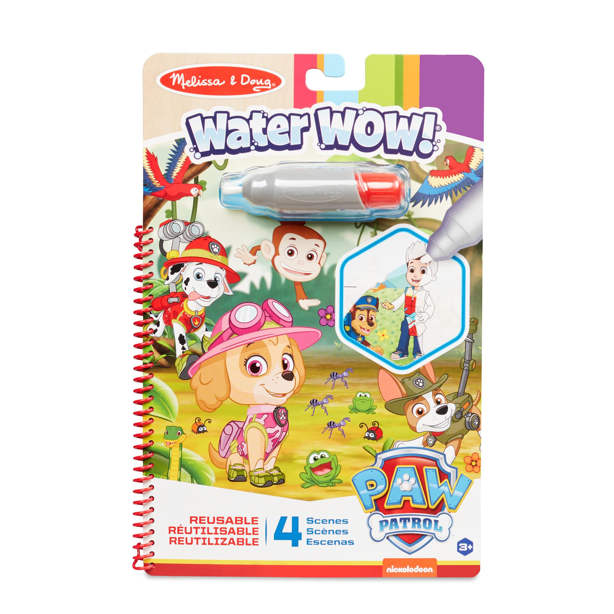 Melissa & Doug PAW Patrol Water WOW! Skye Water Reveal Travel Activity Pad, Multicolor, 33250