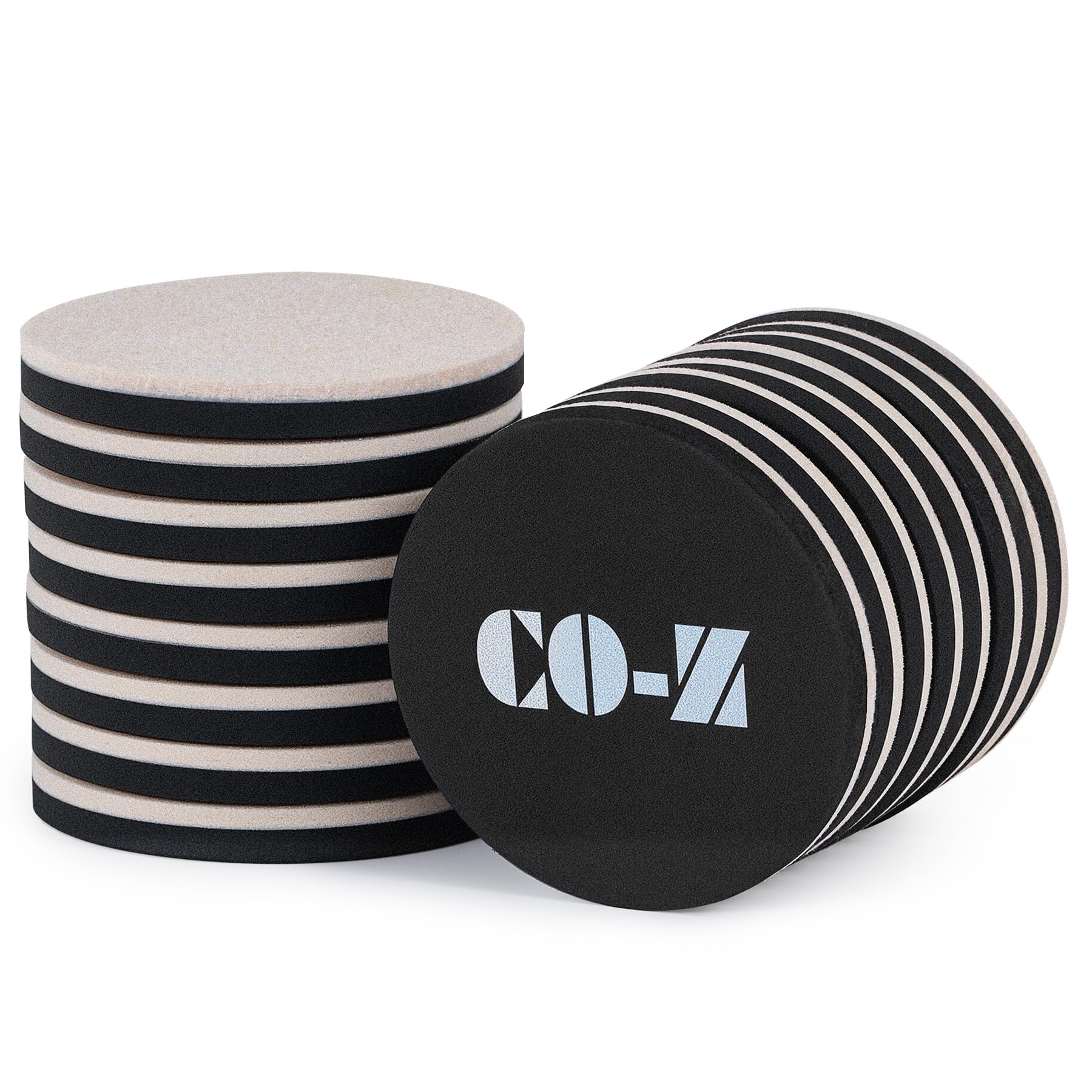 Photo 1 of CO-Z 16pcs Felt Furniture Sliders for Hardwood Floors, 3 1/2 in Reusable Furniture Pads, Heavy Furniture Movers Sliders for Hard Surfaces, Thick Moving Pads Floor Protectors for Vinyl Tile Floors