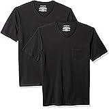 Amazon Essentials Men's 2-Pack Slim-Fit Short-Sleeve V-Neck Pocket T-Shirt