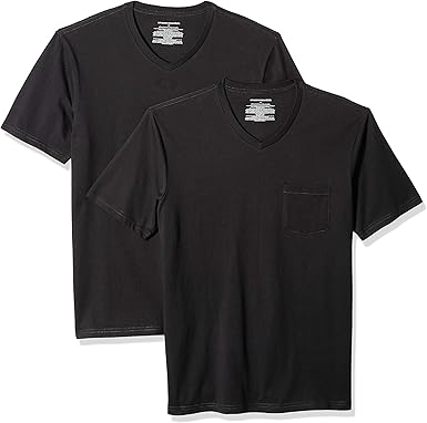 slim fit v neck tee