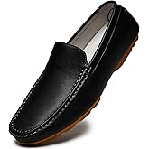 JIONS Mens Dress Penny Loafers Leather Driving Moccasins Slip On Formal Boat Shoes