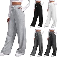 Amazon.com: ZHUER Womens Wide Leg Sweatpants Baggy Cozy Pants