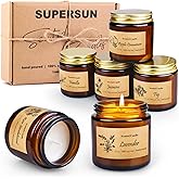 6 Pack Candles for Home Scented, Aromatherapy Jar Candles Gift Set for Women, Long Lasting Burn Soy Wax Candle, Scented Candle Gift Set for Birthday Easter Mother's Day