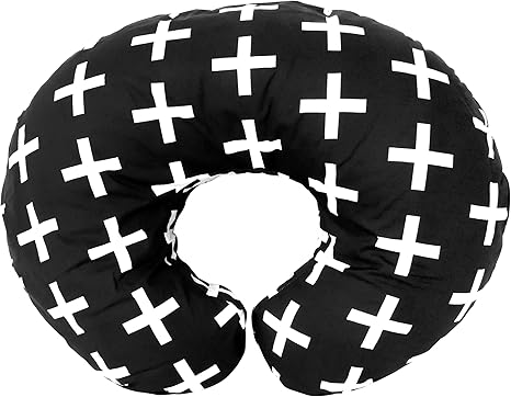 Amazon Com Premium Quality Nursing Pillow Cover By Mila Millie Nordic Swiss White Cross Unisex Design Slipcover 100 Cotton Hypoallergenic Great For Breastfeeding Mothers Fits Boppy Pillow Kitchen Dining