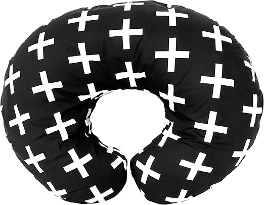 black and white boppy pillow
