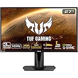 ASUS TUF Gaming 27" 2K HDR Gaming Monitor (VG27AQ) - QHD (2560 x 1440), 165Hz (Supports 144Hz), 1ms, Extreme Low Motion Blur,