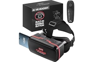 FEEBZ 3D VR Headset for Kids 2.0 + Android Remote - for iPhone & Android Phones | with 3D VR Videos & Apps Links | Virtual Reality Goggles Set for Beginners