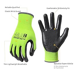 MANUSAGE Safety Work Gloves - Protective Glove for