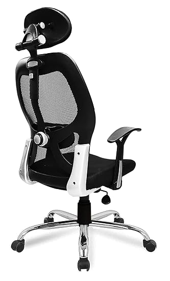 SAVYA Home APEX Apollo Chrome Base High Back Engineered Plastic Frame Office Chair