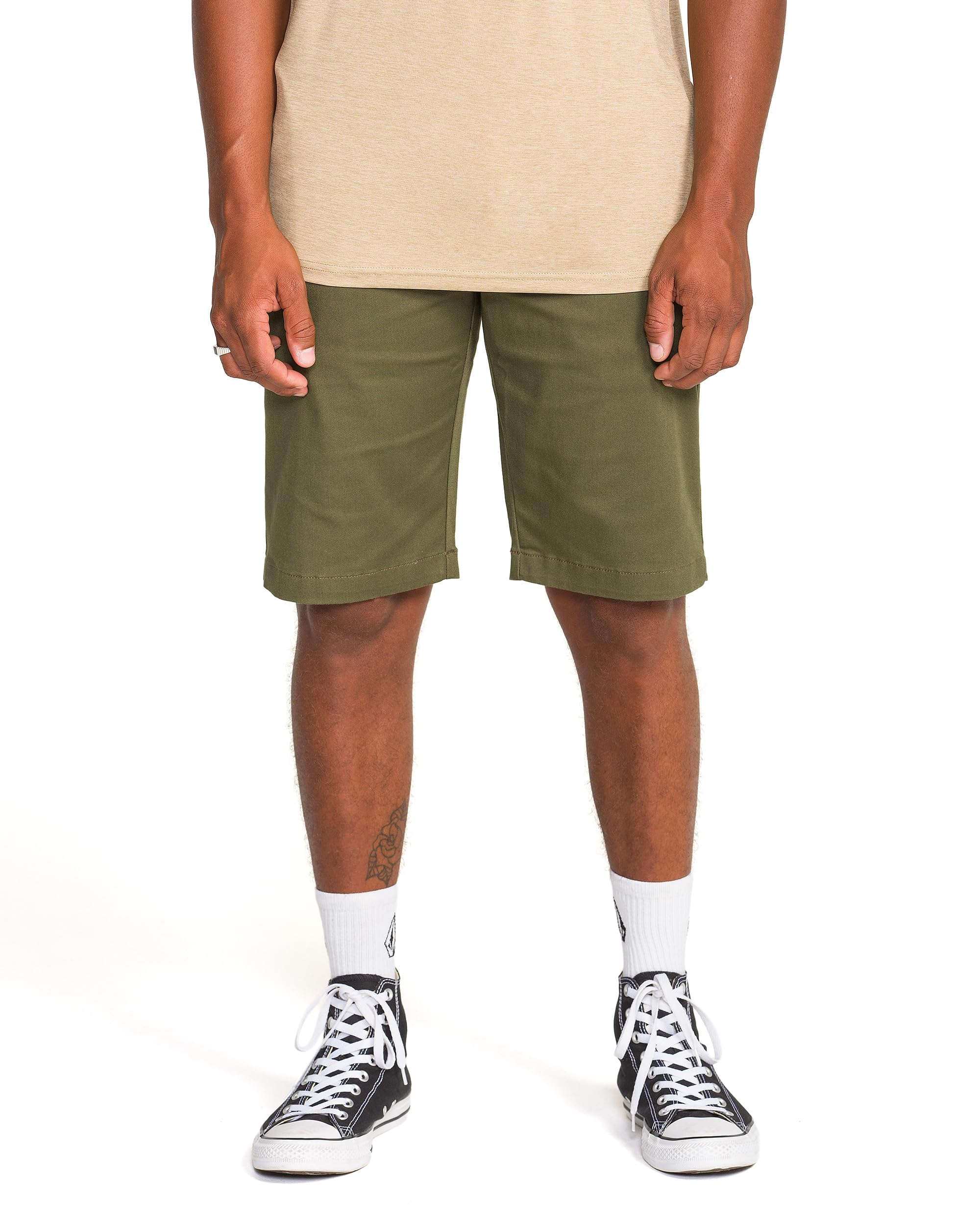 Volcom Men's Vmonty Stretch Chino Short, Military, 36 Image