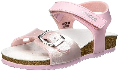 Geox Mädchen J New Aloha Girl D Peeptoe Sandalen