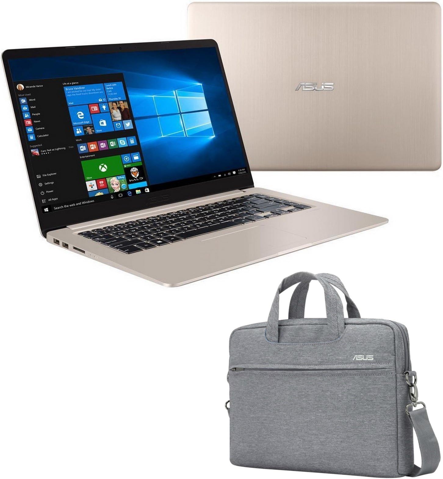 ASUS VivoBook S15 S510UN-EH76 (i7-8550U, 8GB RAM, 256GB SATA SSD + 1TB HDD, NVIDIA MX150 2GB, 15.6" Full HD, Windows 10) Laptop