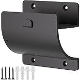 TRUSOON Ladder Hooks, 1 Pack Ladder Hangers for Garage Wall Wheelbarrow Hanger for Home Storage, Black