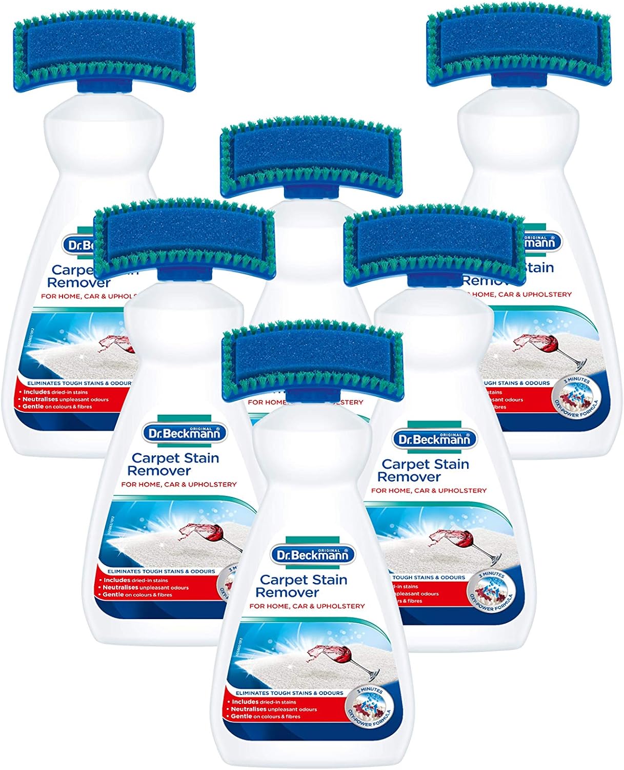 Dr. Beckmann Carpet Stain Remover, Red, 6x 650 ml