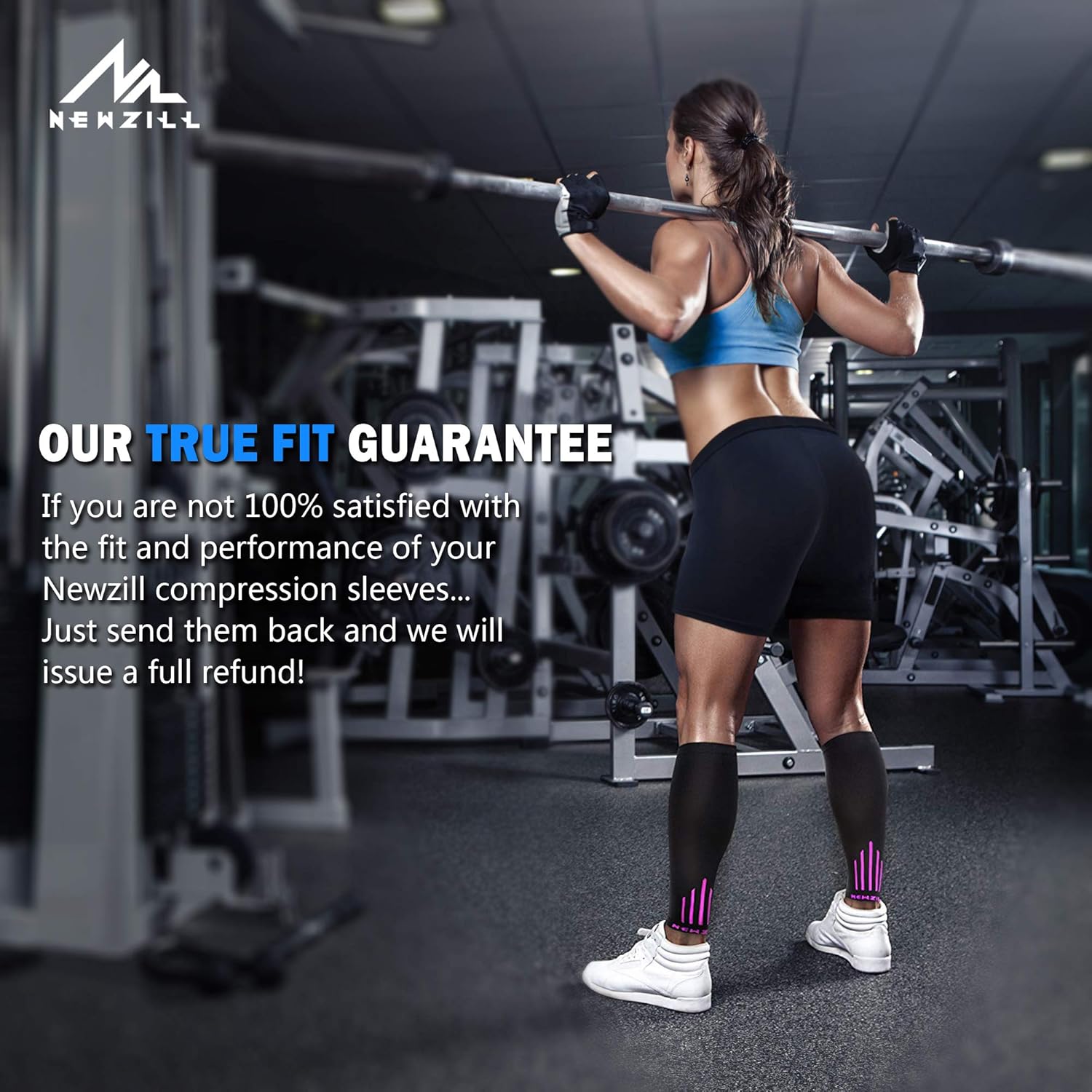 NEWZILL Compression Calf Sleeves (20-30mmHg) for Men & Women - Perfect Option to Our Compression Socks - for Running, Shin Splint, Medical, Travel, Nursing: Clothing