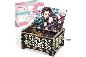 JRHOLIYUE Demon Stuff Merch Gifts for Anime Fans | Demon Music Box Play Demon Theme Song | Anime Gifts for Granddaughter/Daughter/Kids/Nephew/Niece.