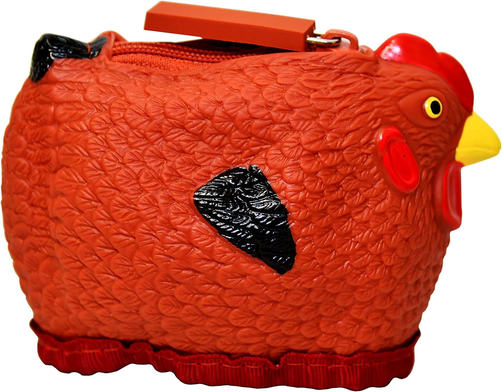 Rubber Chicken Coin Purse - Rhode Island Red Hen Chick Coin Purse Pouch