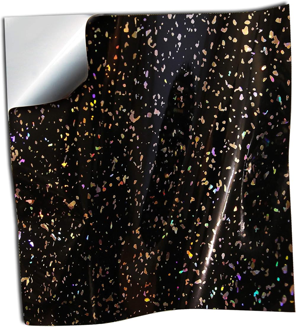Tile Style Decals 40 Black Glitter Sparkle 6x6 inch Tile Stickers - Kitchen