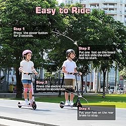 Caroma Electric Scooter for Kids Ages 8-12, 150W