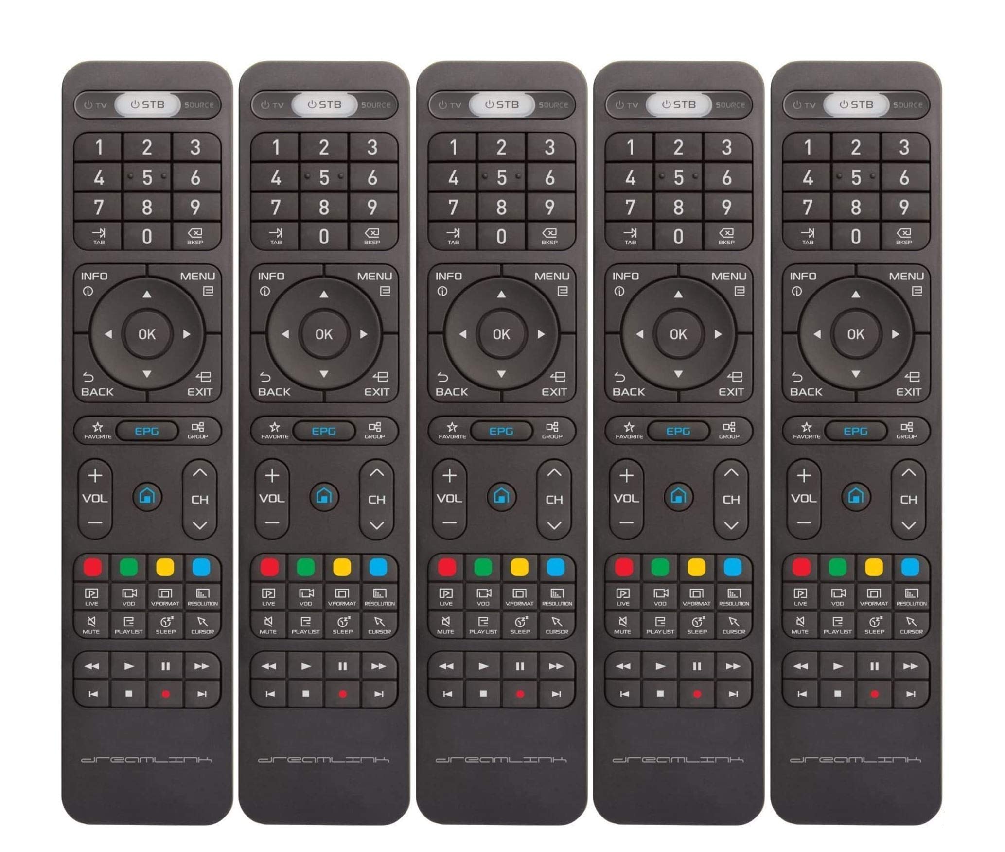 { Package of 5 } Formuler Z7+ Dreamlink T1 Plus T2 Smart Programmable Learning Remote (Pack of 5)