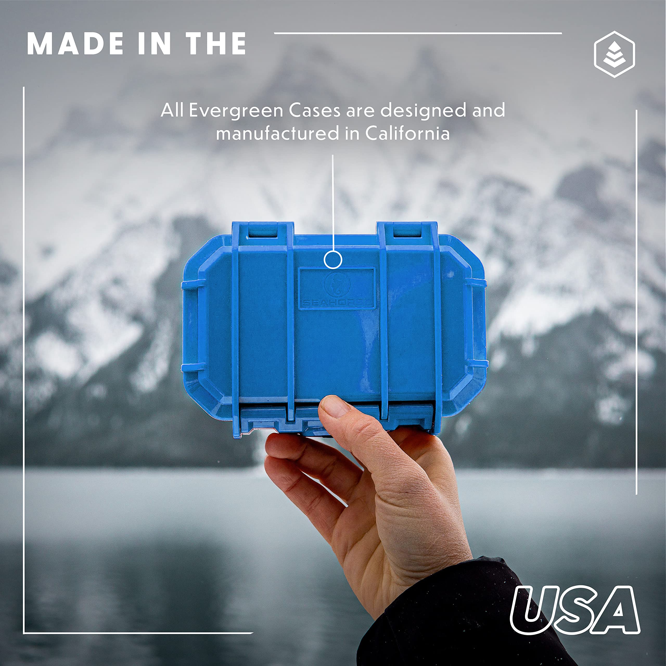 Evergreen Film Storage Case | Holds 7 Rolls of 35mm or 5 Rolls of 120mm Film | Preserve and Protect Your Film | Waterproof & Freezer Safe (Film Not Included) (Black)