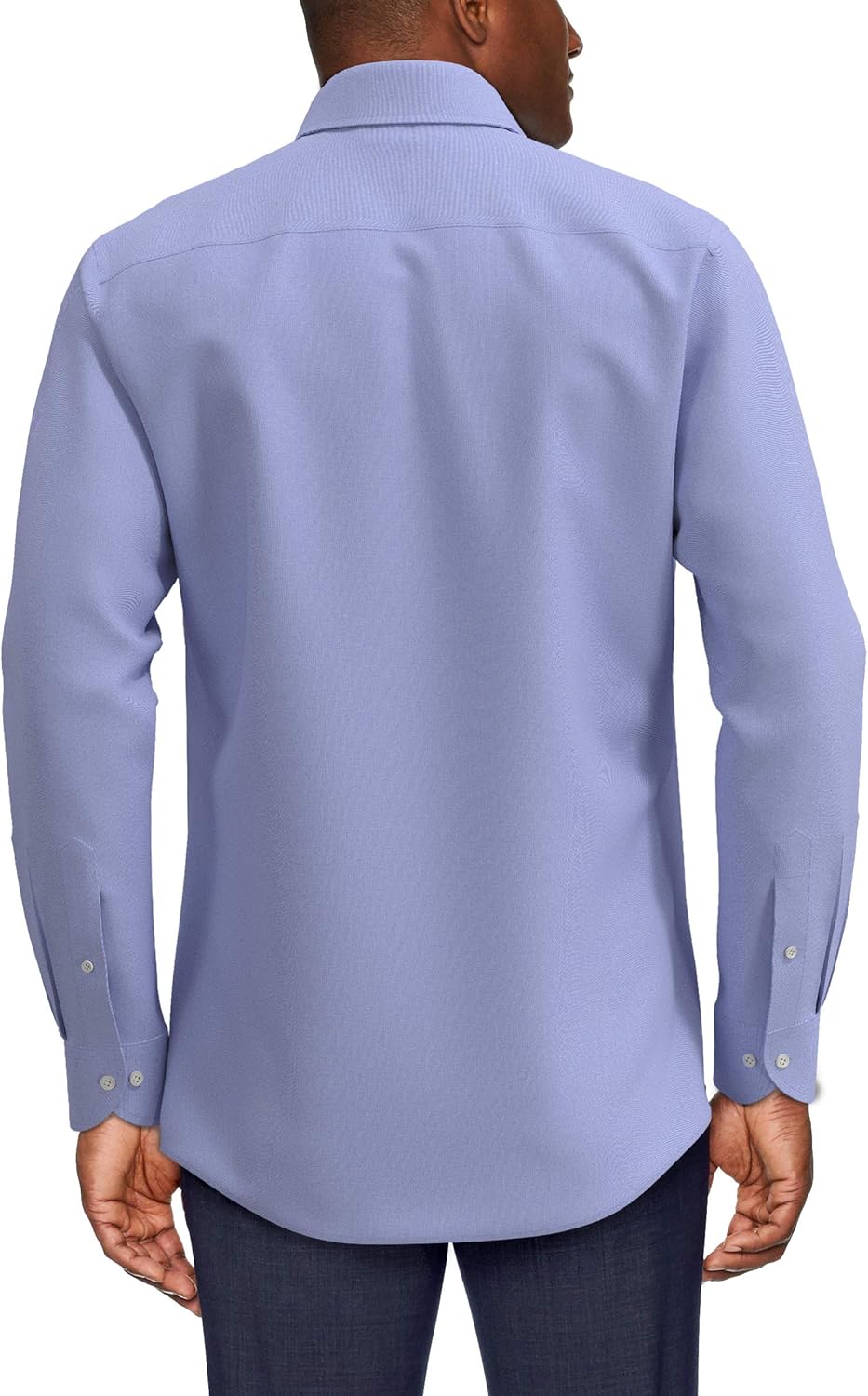  Brand - Buttoned Down Men's Slim-Fit Spread Collar Solid Pinpoint Dress Shirt, Supima Cotton Non-Iron: Clothing