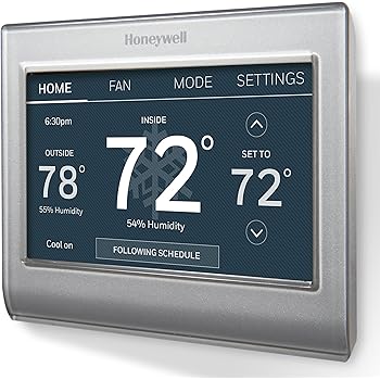 Honeywell YTH8320ZW1007/U Z-Wave Enabled Programmable ... 4 wire baseboard heater thermostat wiring diagram 