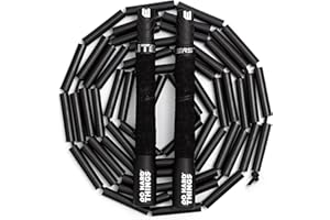 ELITESRS Elite SRS Beaded Jump Rope Adult For Fitness - Beaded Heavy Skipping Rope for Exercise - Unbreakable Long Handles and Shatterproof Beads - Designed for Beginners or Pros - Heavy Beaded Exercise Jump Rope