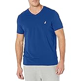 Nautica Mens Short Sleeve Solid Slim Fit V-Neck T-Shirt