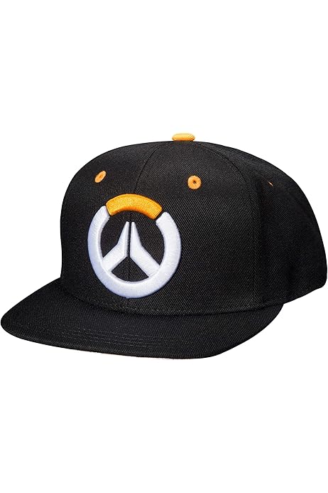 JINX Overwatch Frenetic Snapback Baseball Hat, Black, Adult Size 
