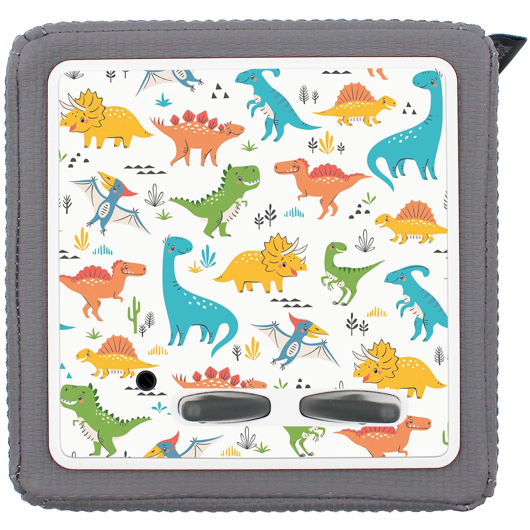 yabaduu Protective Film Cover for Toniebox Perfect Fit Self-Adhesive Child-Friendly Film Accessories for Children Toys (Y031-29 Colourful Dinos, Without Name of Choice) โ image 1