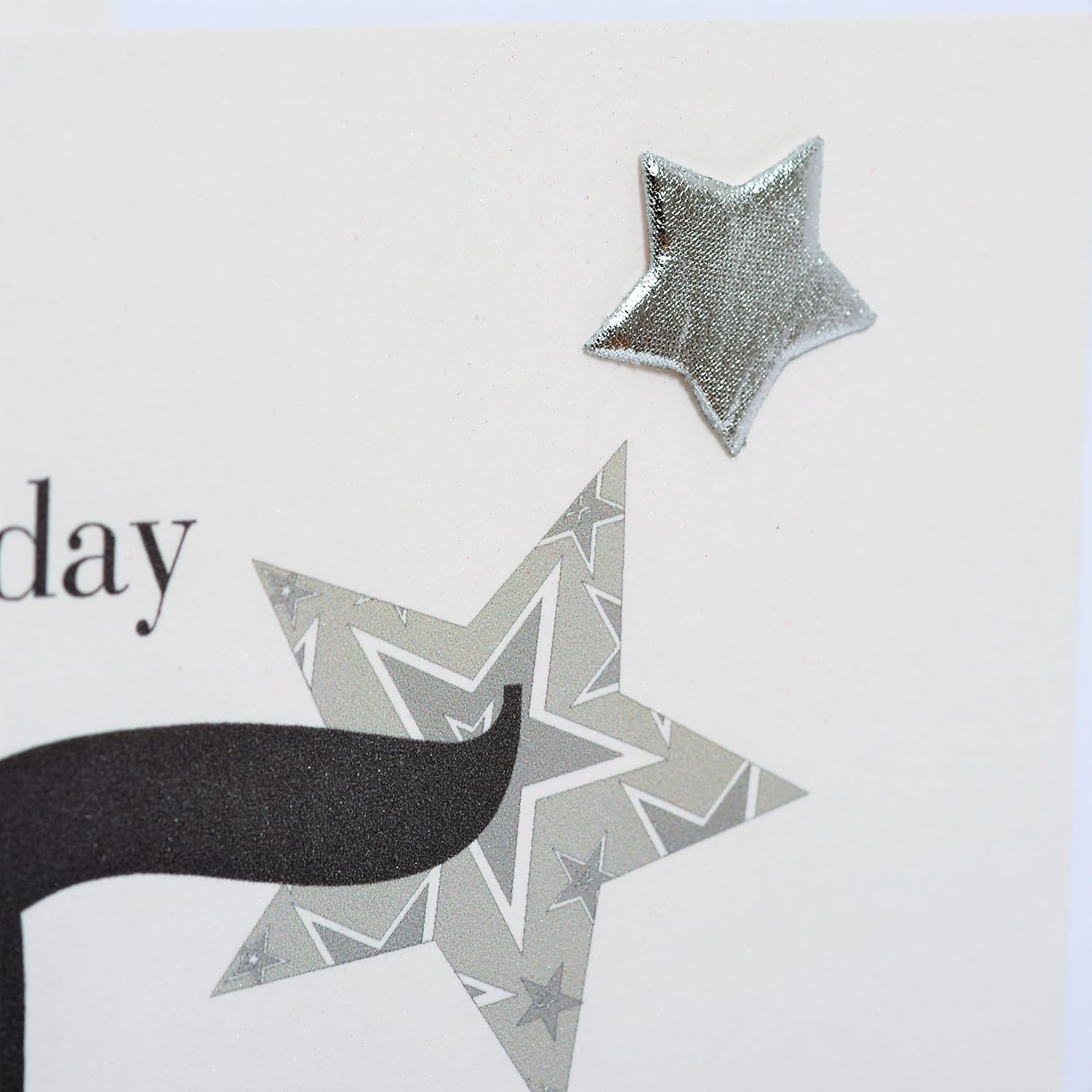 Claire Giles Greeting Cards, Happy 85th Birthday Card, Blue Stars Age 85 Birthday Greeting Card, Embellished with a padded star - Image 5