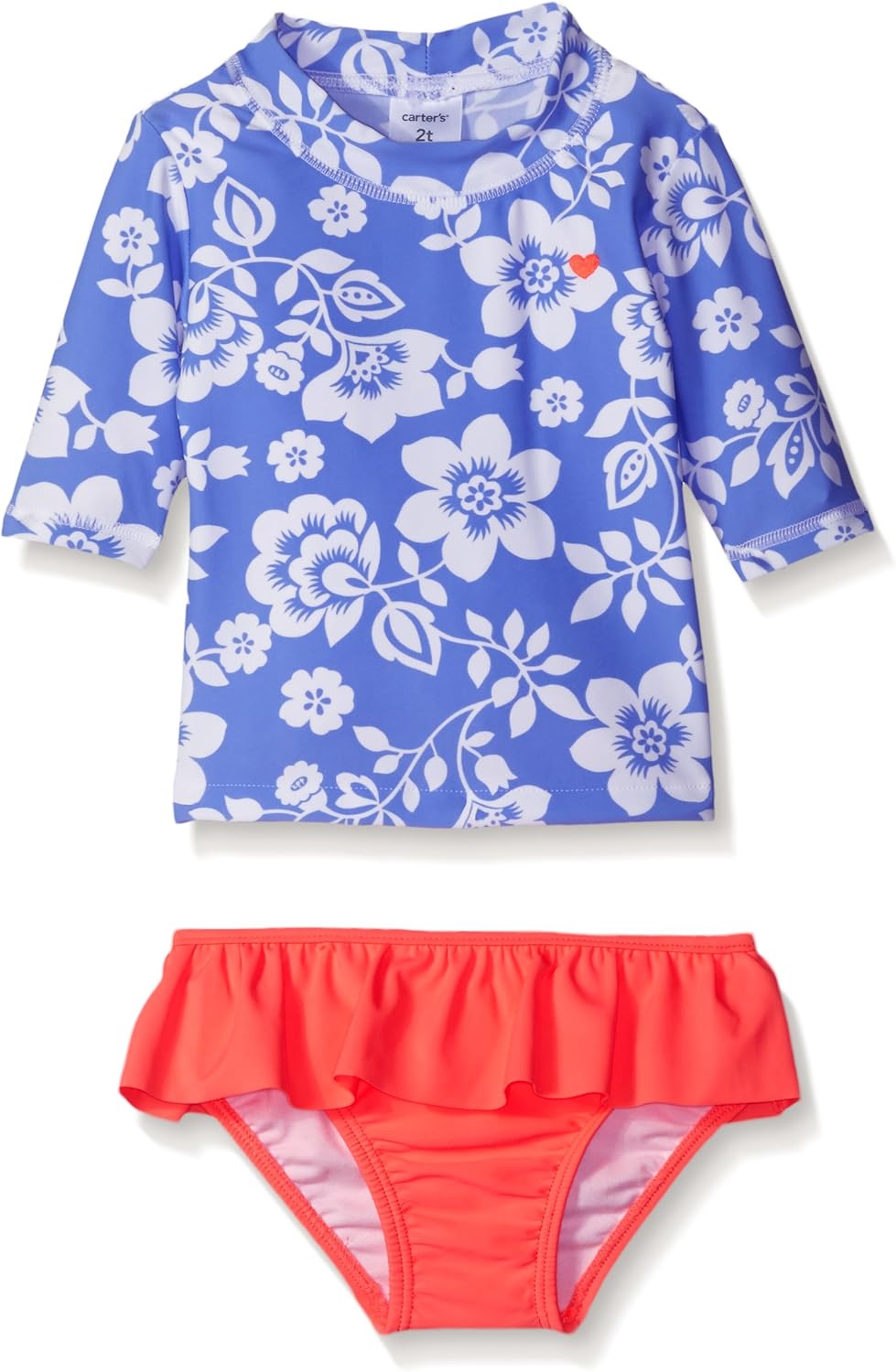 Carter's Toddler Girls' Floral Short Sleeve Rash Guard Set