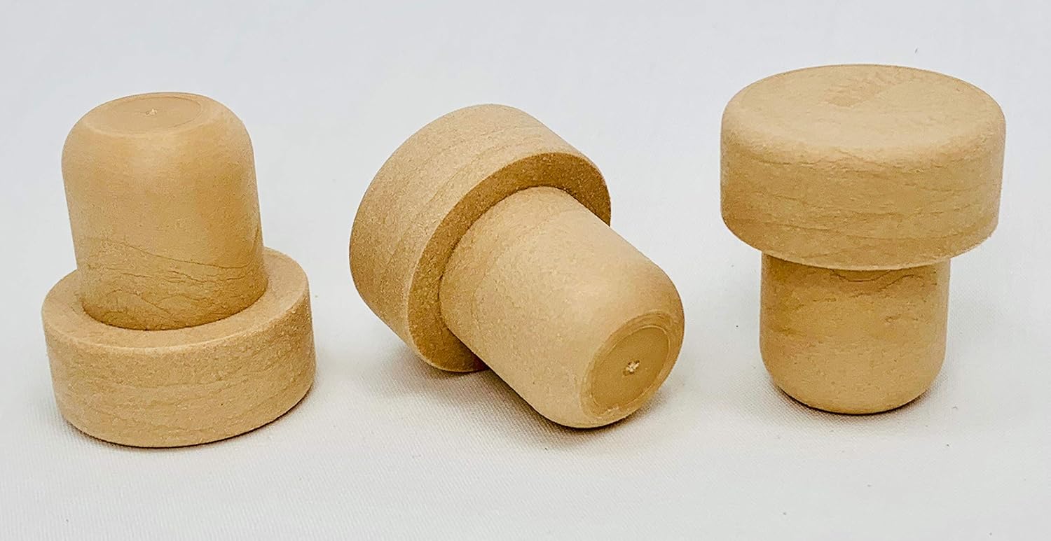 TTop Tasting Bar Top Cork Stoppers 19.5mm Wine, Synthetic
