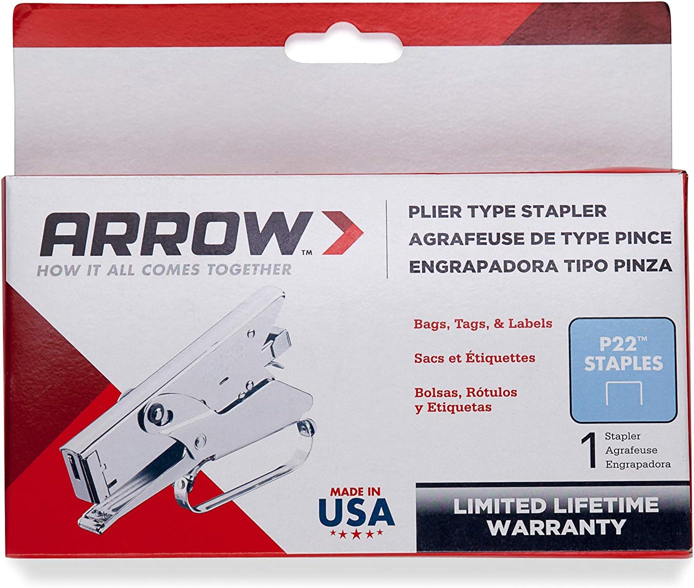 Arrow Fastener P22 Heavy Duty Plier Type Stapler: Home Improvement
