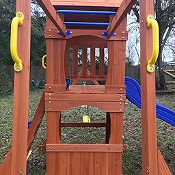 backyard discovery parkway all cedar wood playset swing set