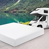 Short Queen RV Mattress Memory Foam 10 Inch, Updated Cooling Green Tea/Gel Mattresses for Camper/Truck/Trailer, Medium Firm-M