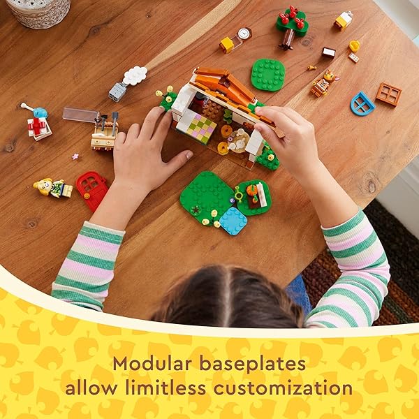 LEGO ANIMAL CROSSING ISABELLE’S HOUSE VISIT, BUILDABLE CREATIVE TOY SET FOR KIDS, INCLUDES FAUNA AND MORE ANIMAL CROSSING TOY FIGURES, VIDEO GAME BIRTHDAY GIFT FOR GIRLS AND BOYS AGES 6 AND UP, 77049