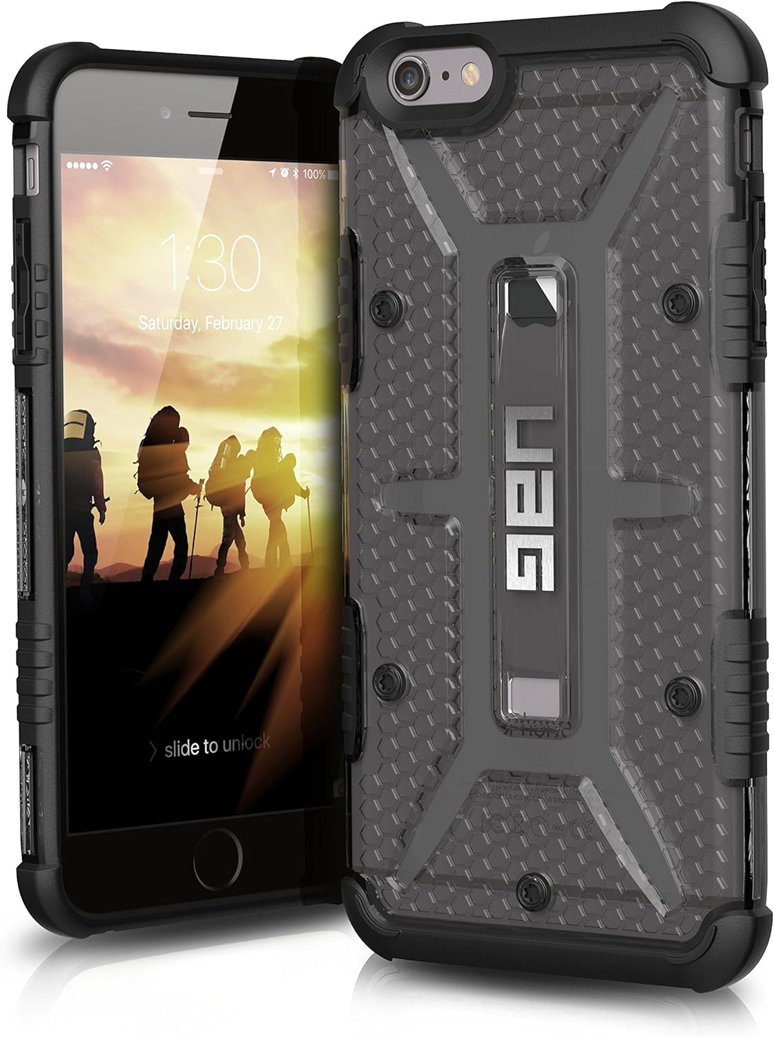 UAG iPhone 6 Plus / iPhone 6s Plus [5.5-inch screen] Feather-Light Composite [ASH] Military Drop Tested iPhone Case