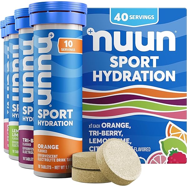 NUUN SPORT ELECTROLYTE TABLETS WITH MAGNESIUM, CALCIUM, POTASSIUM,...