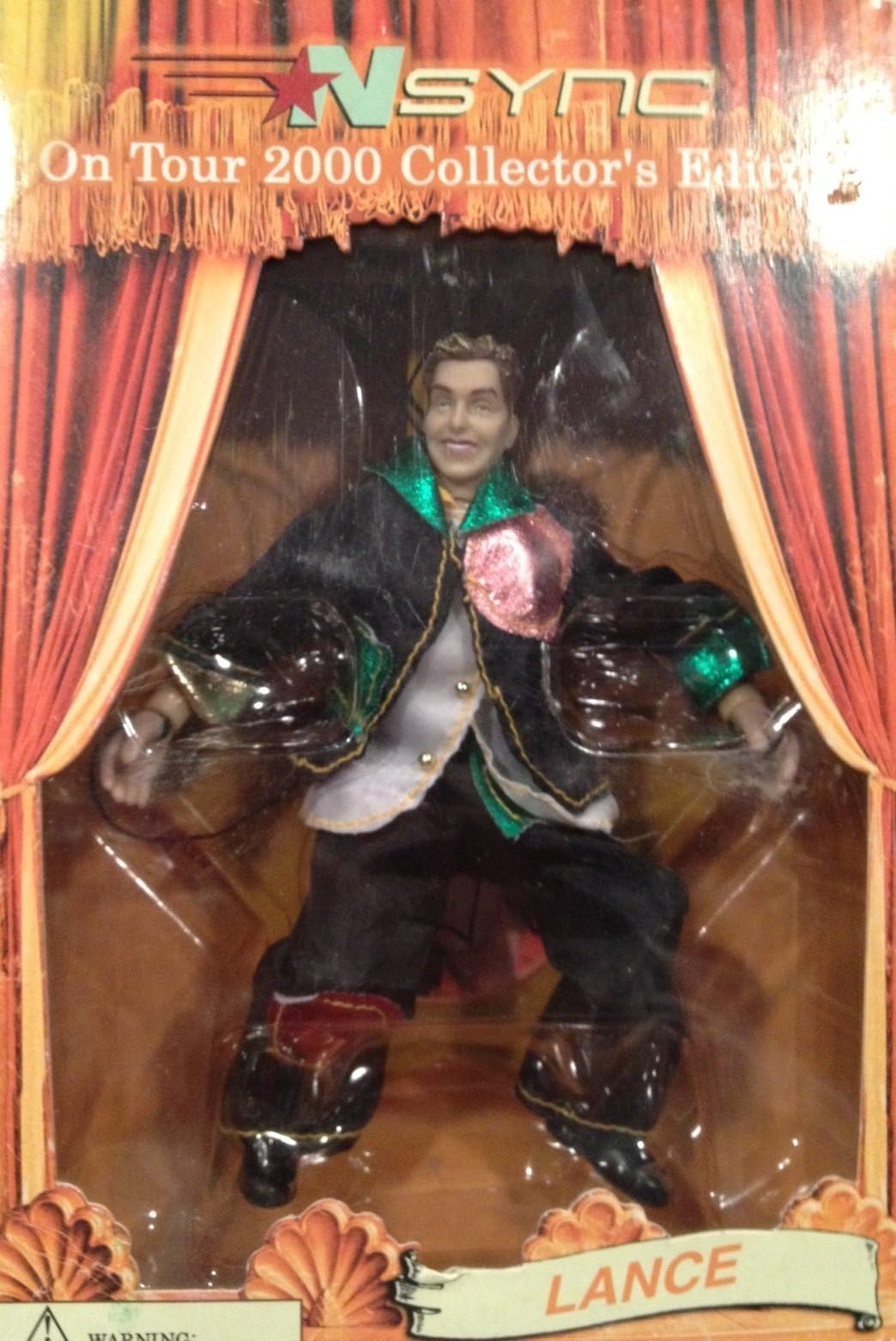 6½" Lance Bass Marrionette Action Figure - 'NSync On Tour Collector's Edition "No Strings Attached"