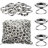 WILLBOND 500 Pieces Grommet and 500 Pieces Washer